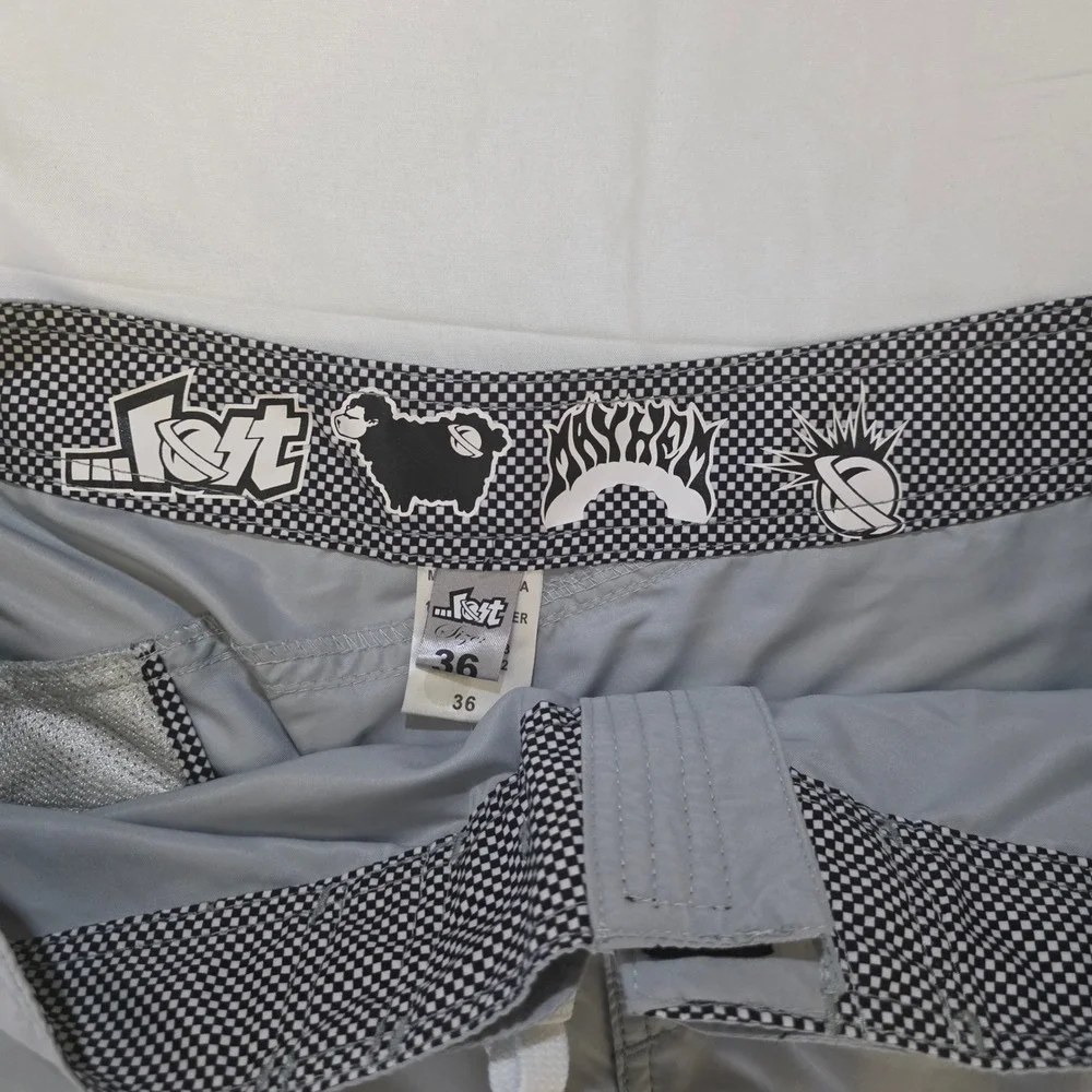 Lost Enterprise Board Shorts Mens Size 36‎ Gray Polyester Surf Swim Trunks